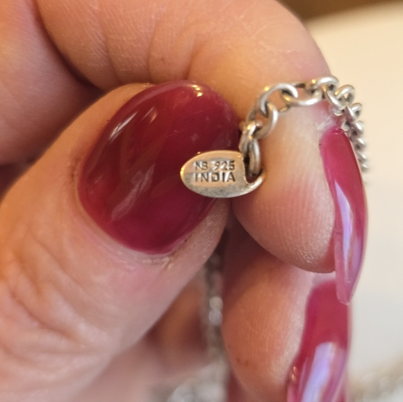 Nicky Butler Signed Cross Gemstone Sterling Silver Necklace - Picture 5 of 6